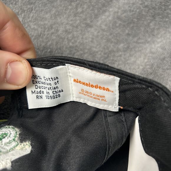 Teenage Mutant Ninja Turtles SnapBack  Hat I Love TMNT Nickelodeon Black Cap - Picture 10 of 10